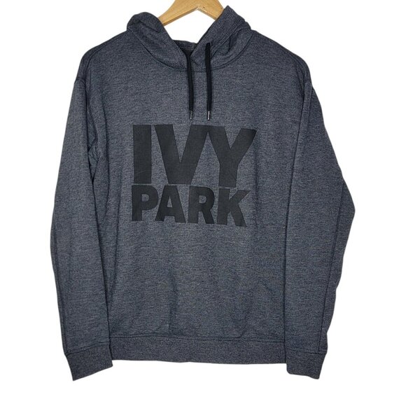 Ivy Park Dark Gray‎ Logo Spell Out Pullover Hoodie Hooded Sweater Men's XS - Picture 1 of 6
